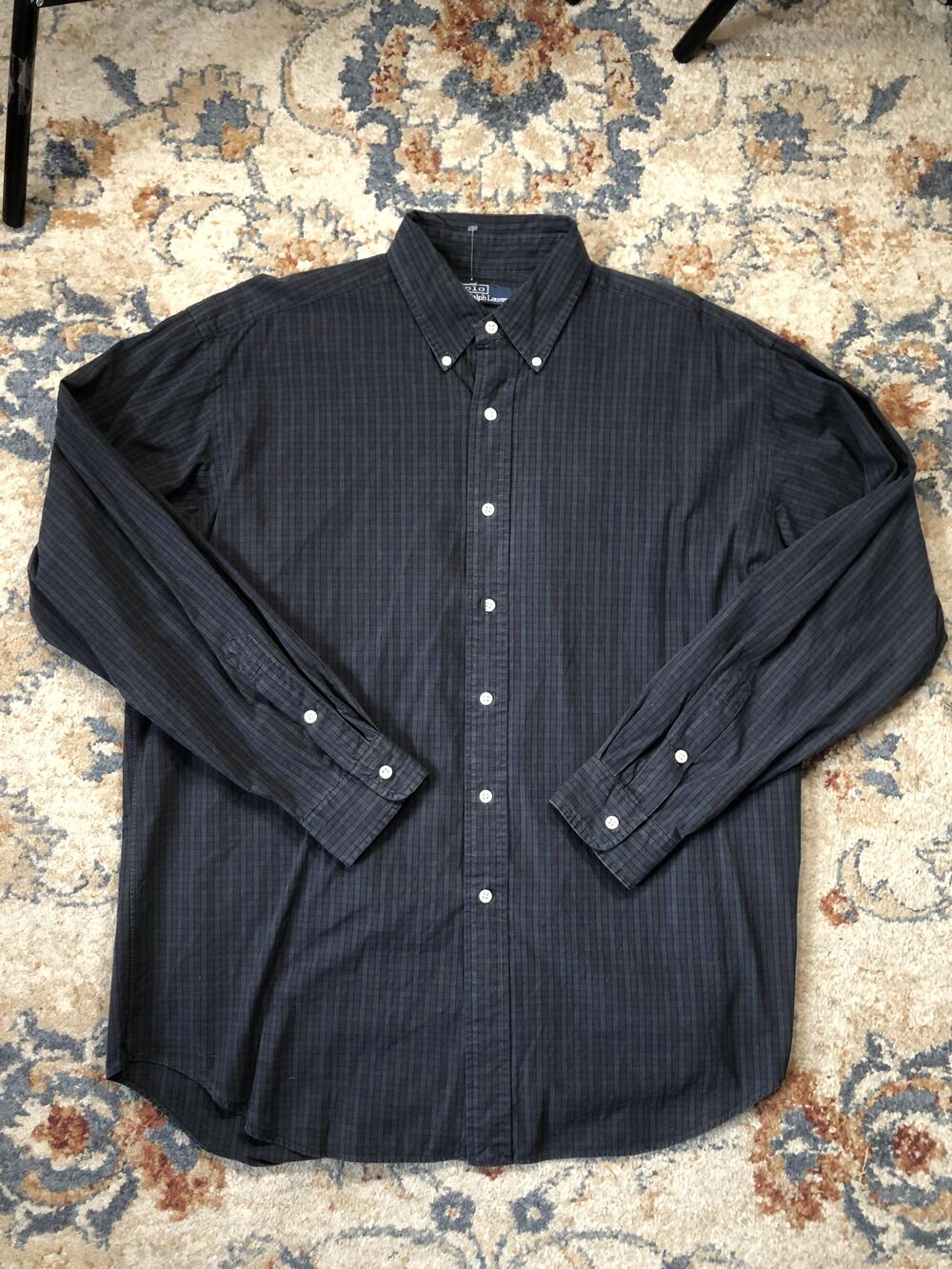 Polo Ralph Lauren Shirt Mens Large Plaid Button Down Blake Classic Dress Shirt